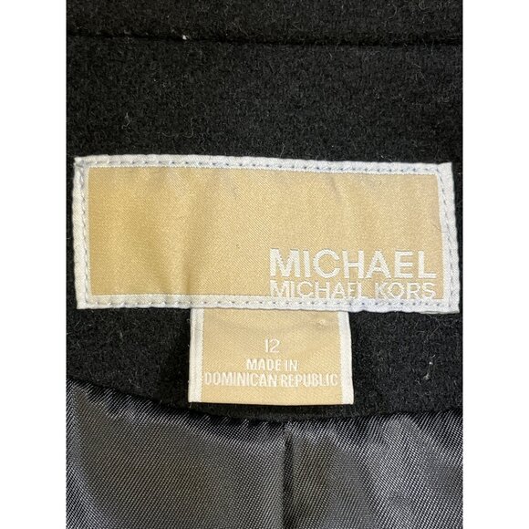 Michael Michael Kors Womens Black Coat Size 12 SKU 6672 - Picture 5 of 7